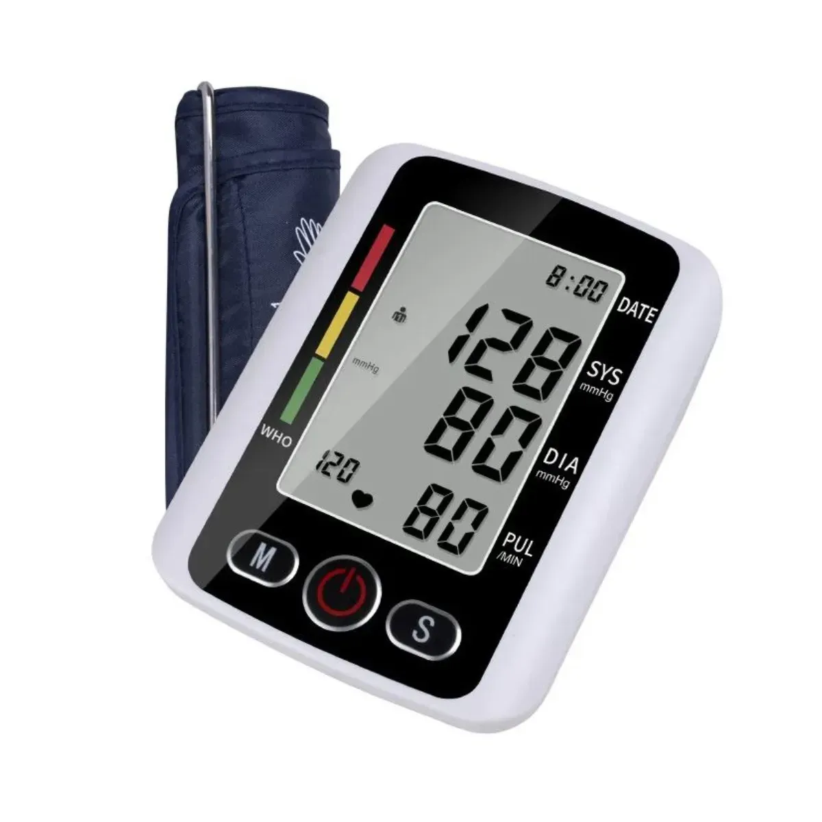 Tensiómetro De Brazo Digital Monitor De Presión Arterial & Cardiaco X-180