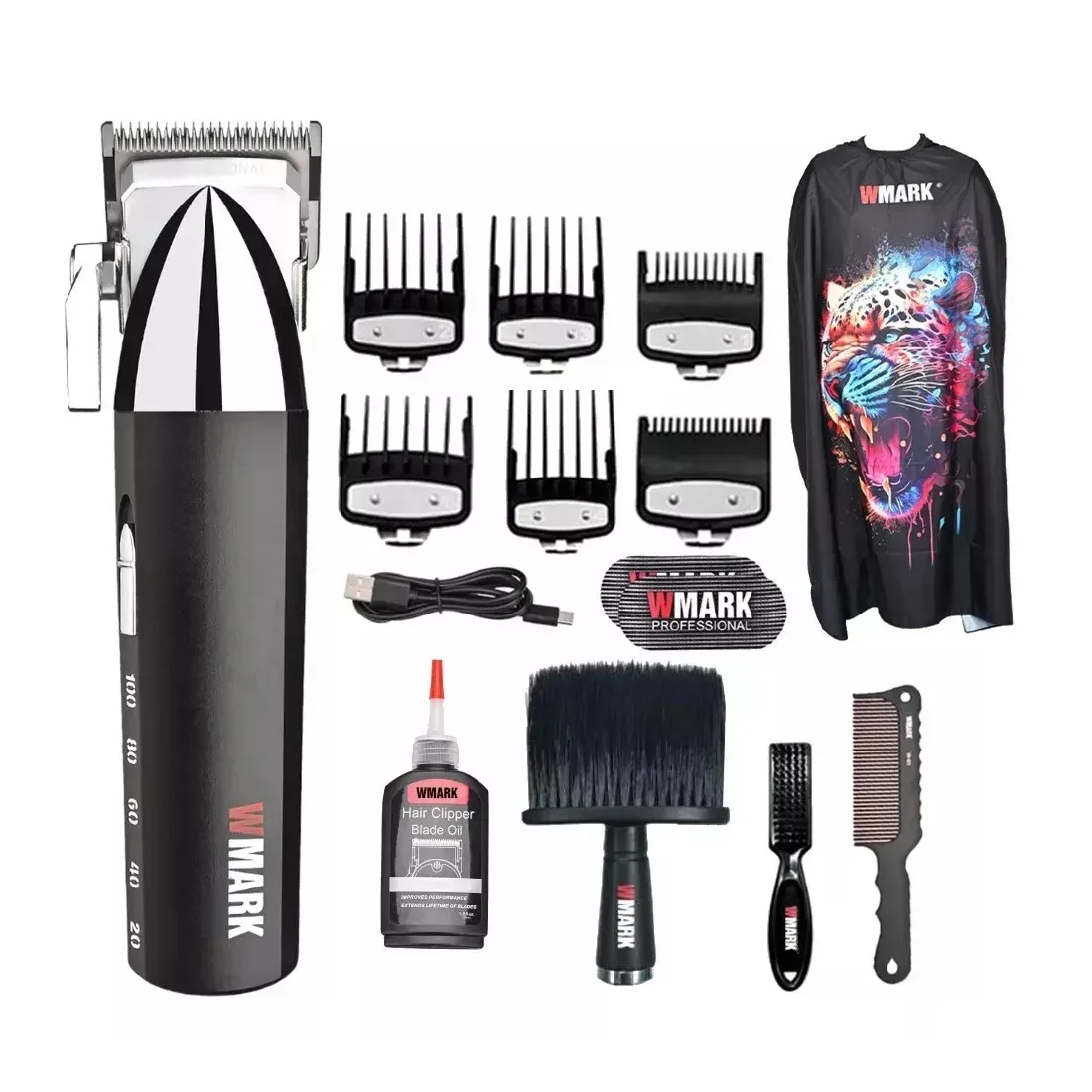 Set De Peluqueria Profesional Maquina De Corte WMARK NG-2039 