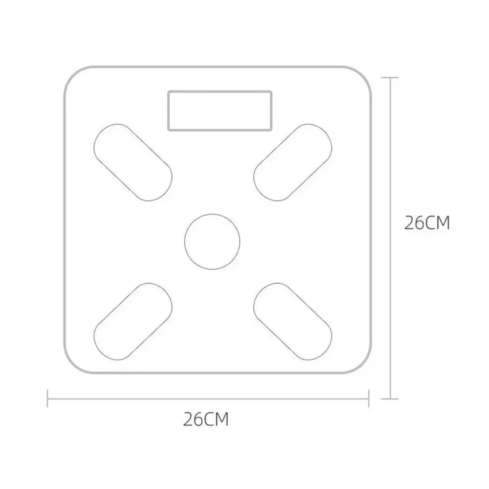 Bascula Intligente Bluetooth De Vidrio, Medidas En Libras & Kg