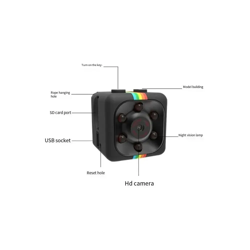 Mini Camara Para Automovil Con Sensor De Movimiento SQ-11