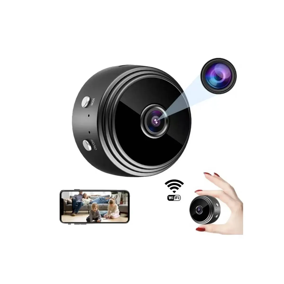 Mini Camara Espia Con WIFI A9 150 Grados