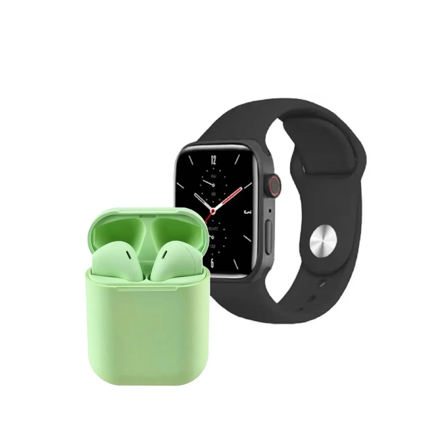 Kit Reloj Inteligente Smartwatch Con Audífonos Bluetooth