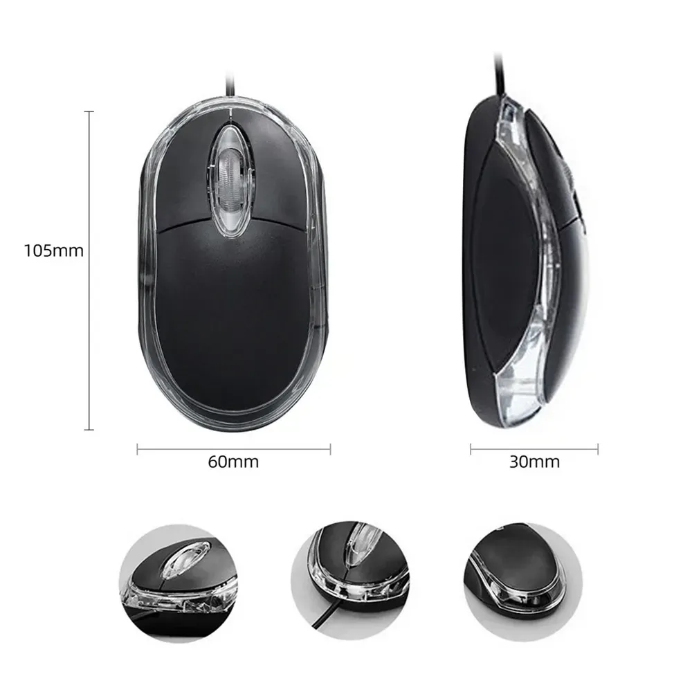 Mouse Alambrico Con Luz LED JX 8001