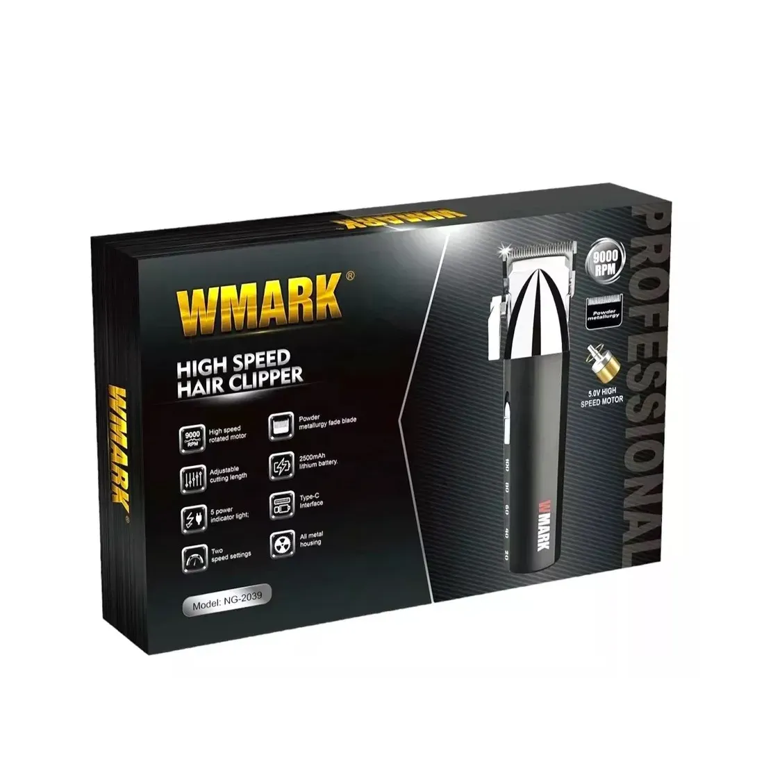 Set De Peluqueria Profesional Maquina De Corte WMARK NG-2039 