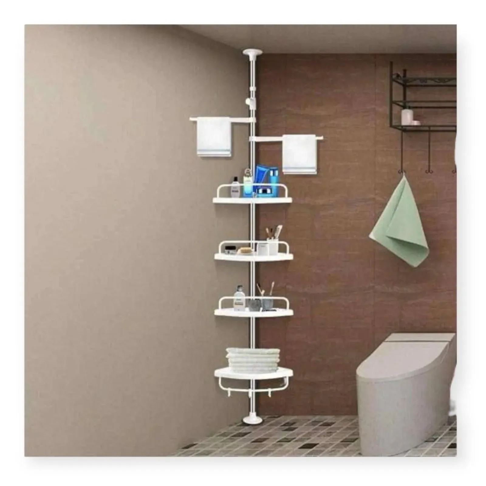 Organizador Esquinero Para Baño 4 Repisas