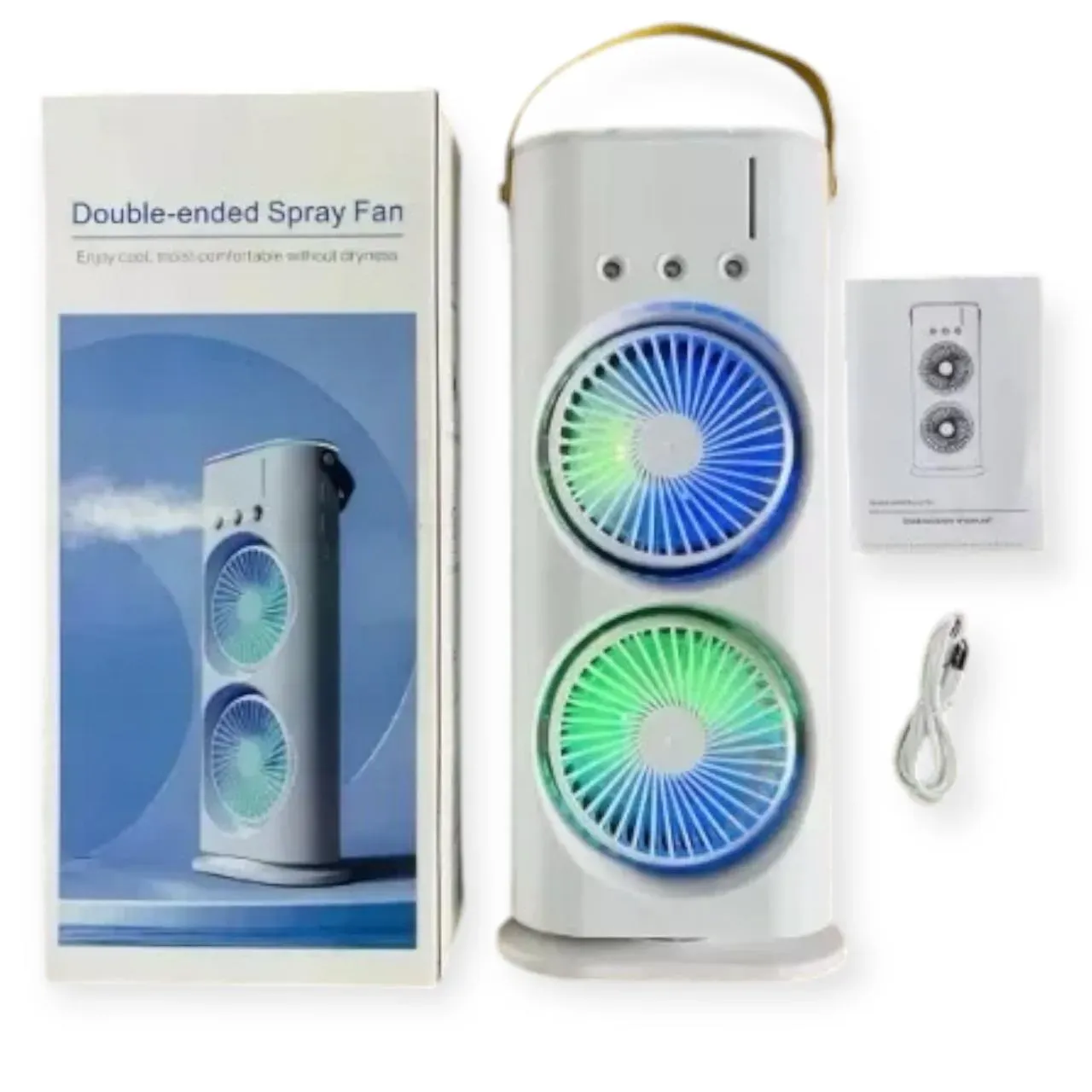 Ventilador Doble  Con Enfriador 