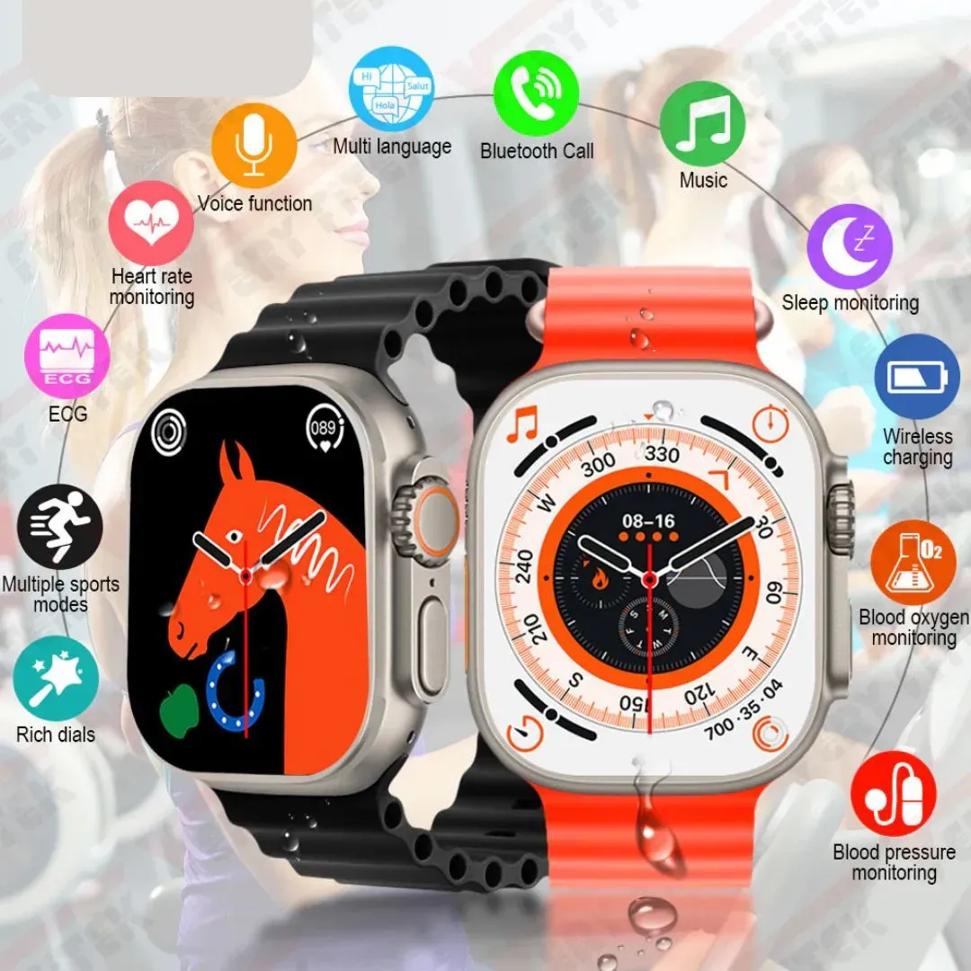 Smartwatch Reloj Inteligente T900 + 2 Pulsos + Airpods 3 Generacion 