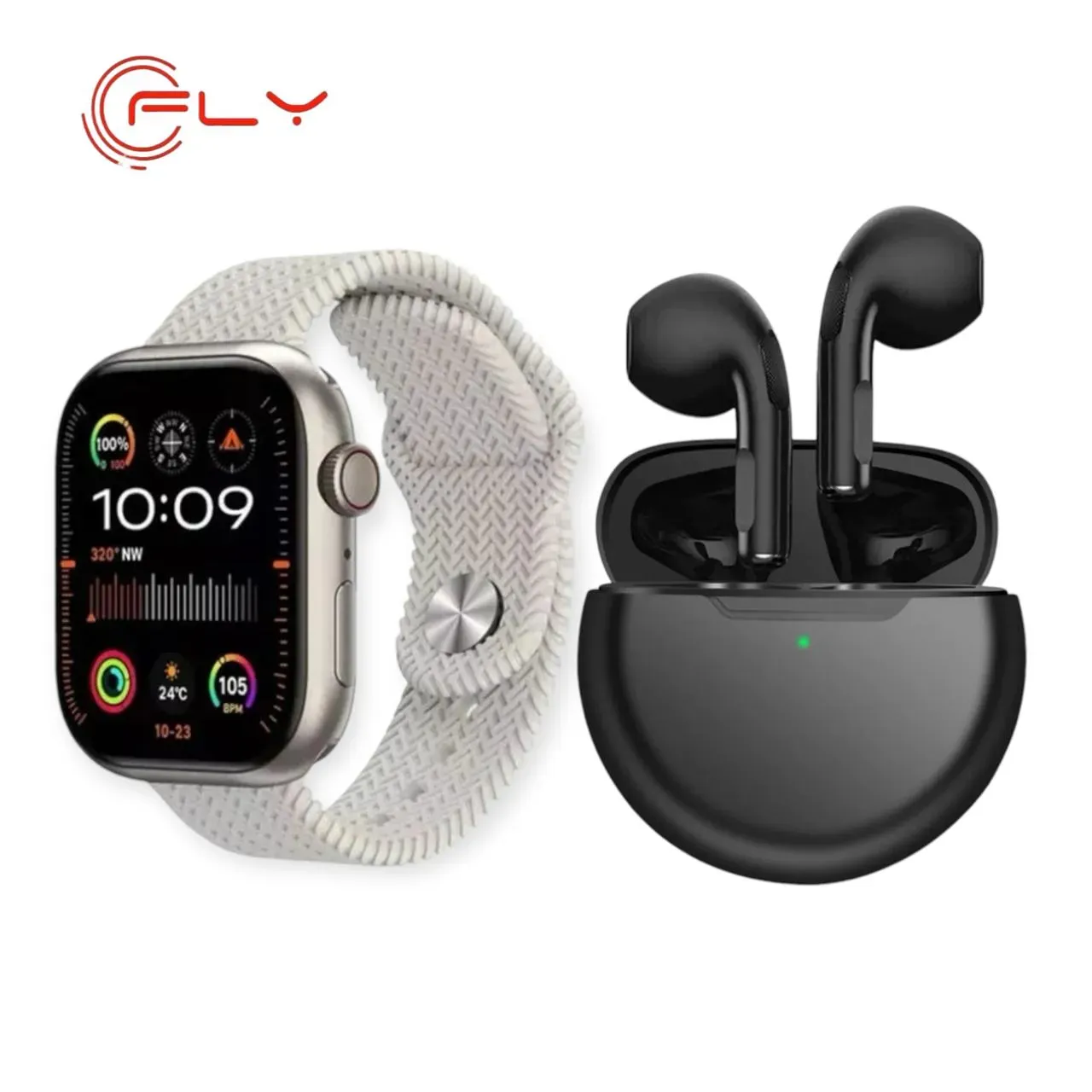 Reloj Inteligente SmartWatch 4 pulsos + Audífonos  Bluetooth  