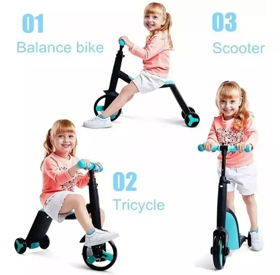 Patineta Scooter 3 En 1 