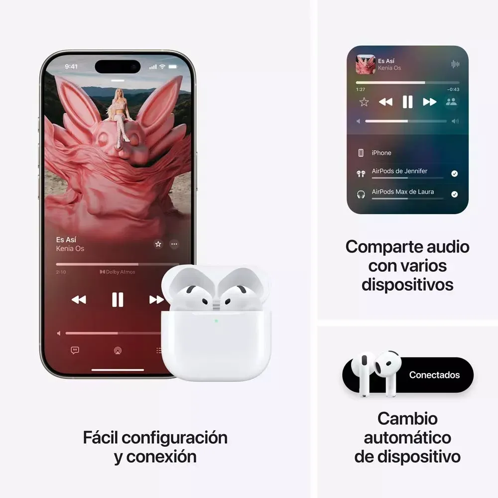 Audífonos AirPods Serie 4  Mejor Replica 1.1