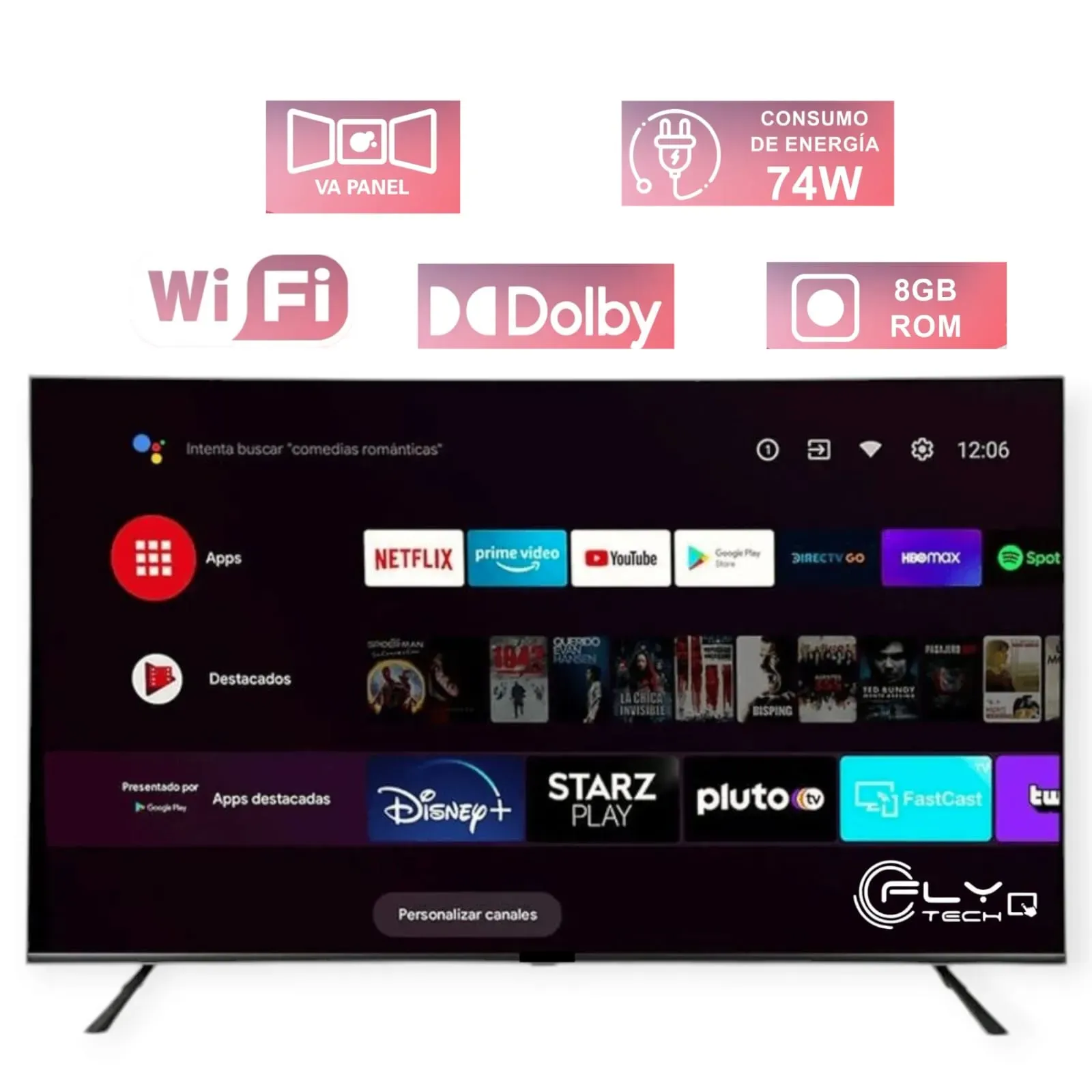 Televisor Smart Tv 32’’Pulgadas HD Fly 