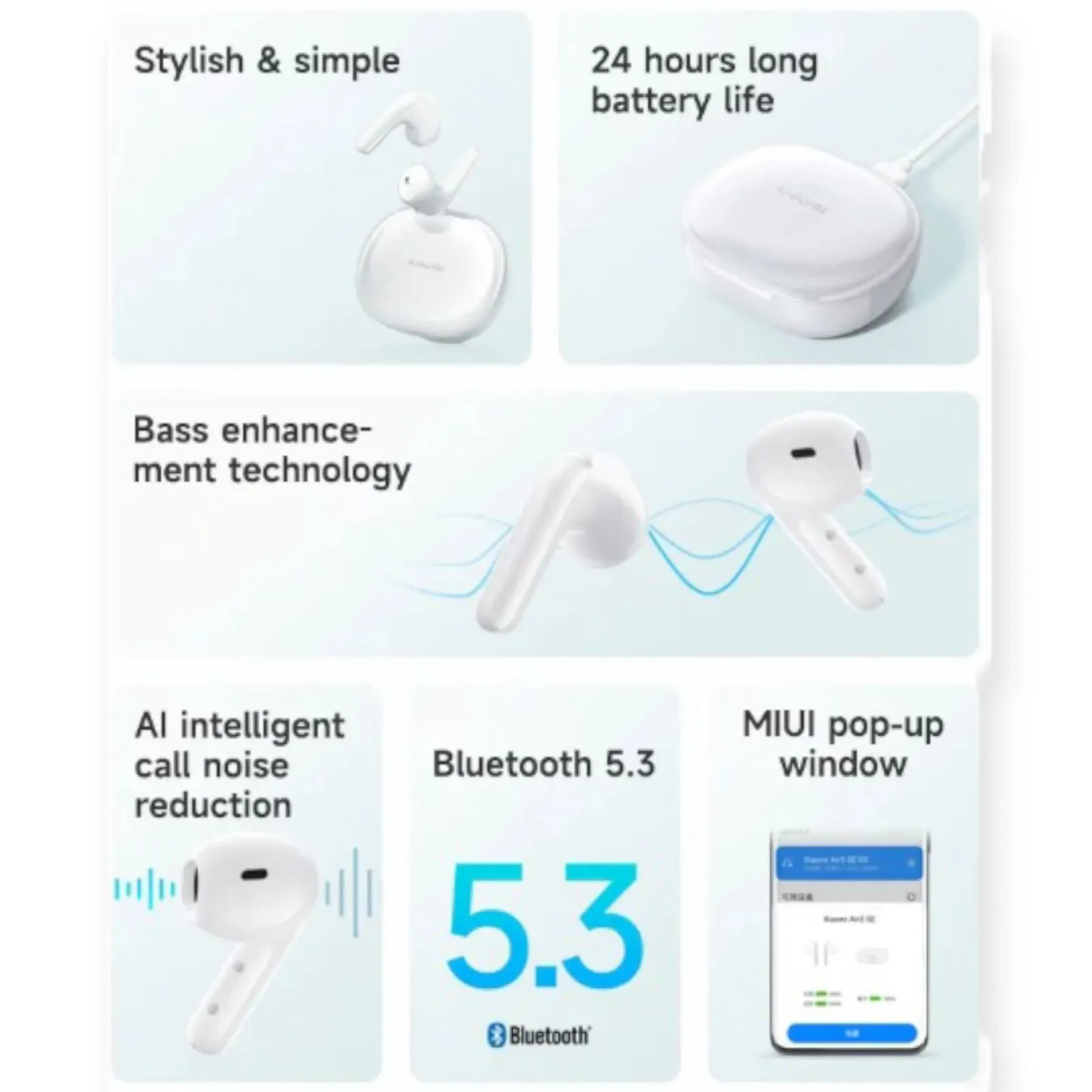 Audifonos Xiaomi Air 3 SE Inalambricos Bluetooth 