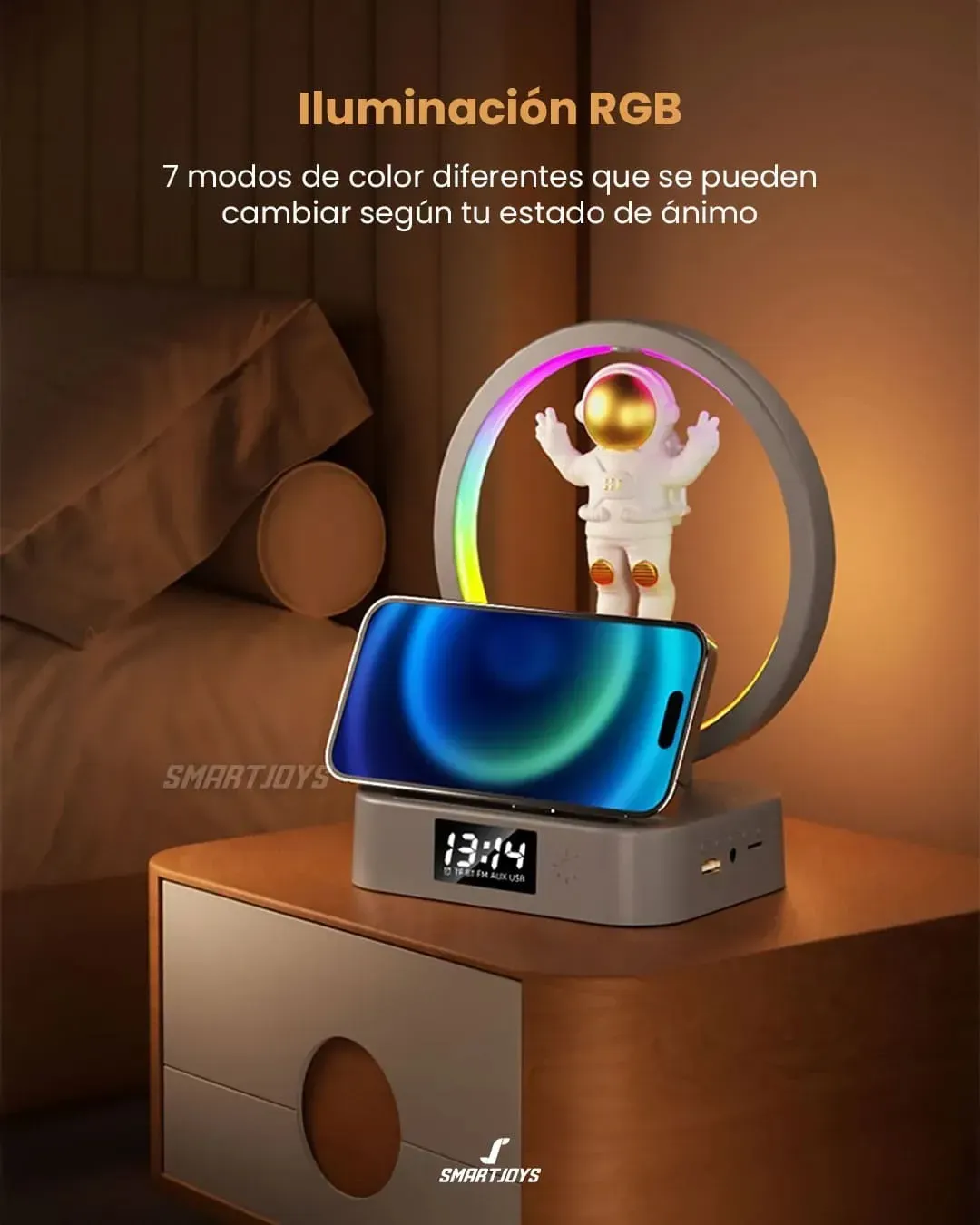 Lampara Parlante Con Luces Led 