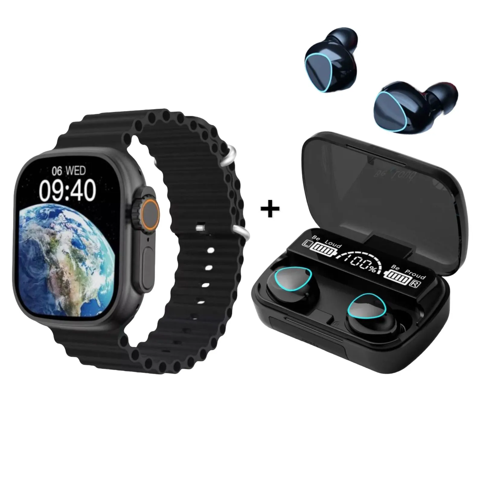 Reloj Smartwacth + Audífono Bluetooth M10