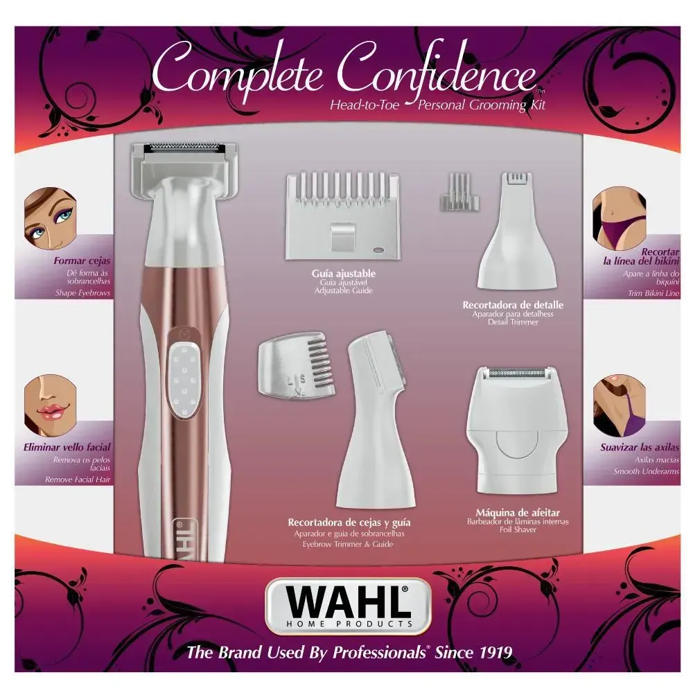 Kit Depiladora Confidence Personal Para Dama Wahl I Original