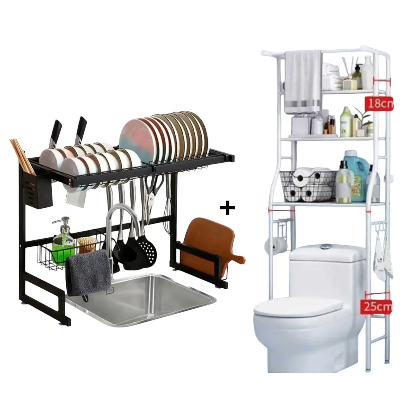 Organizador Platos De Lavaplatos + Organizador Para Baño