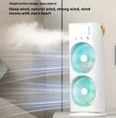 Ventilador Doble  Con Enfriador 