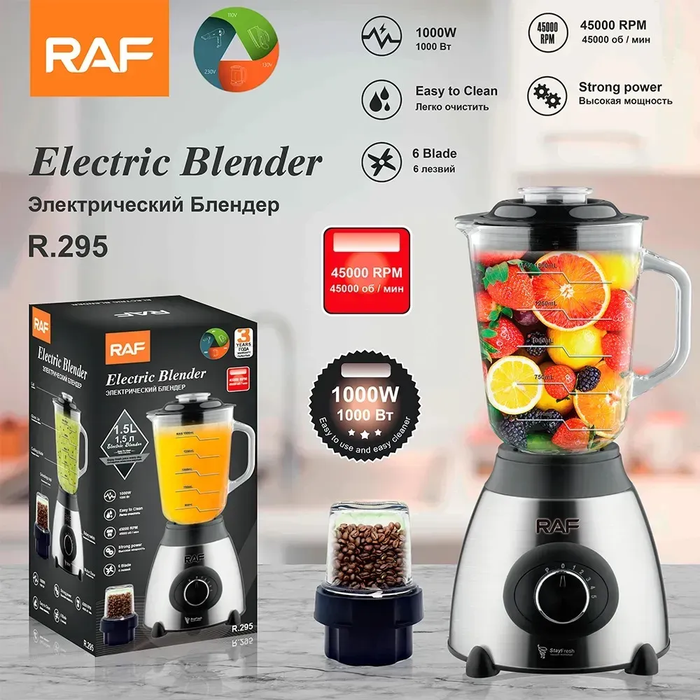 Licuadora + Vaso Picatodo RAF Blender