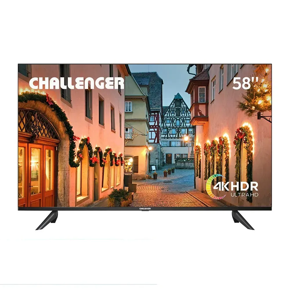 Televisor 58 Pulgadas Challenger 4K 58KG85Android TV Uhd Smart Tv Bluetooth T2