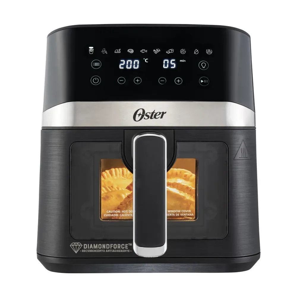 Freidora de Aire Digital con Recubrimiento Oster® DiamondForce, 4L de Capacidad, con 10 Programas Automáticos Ckstaf40wddf