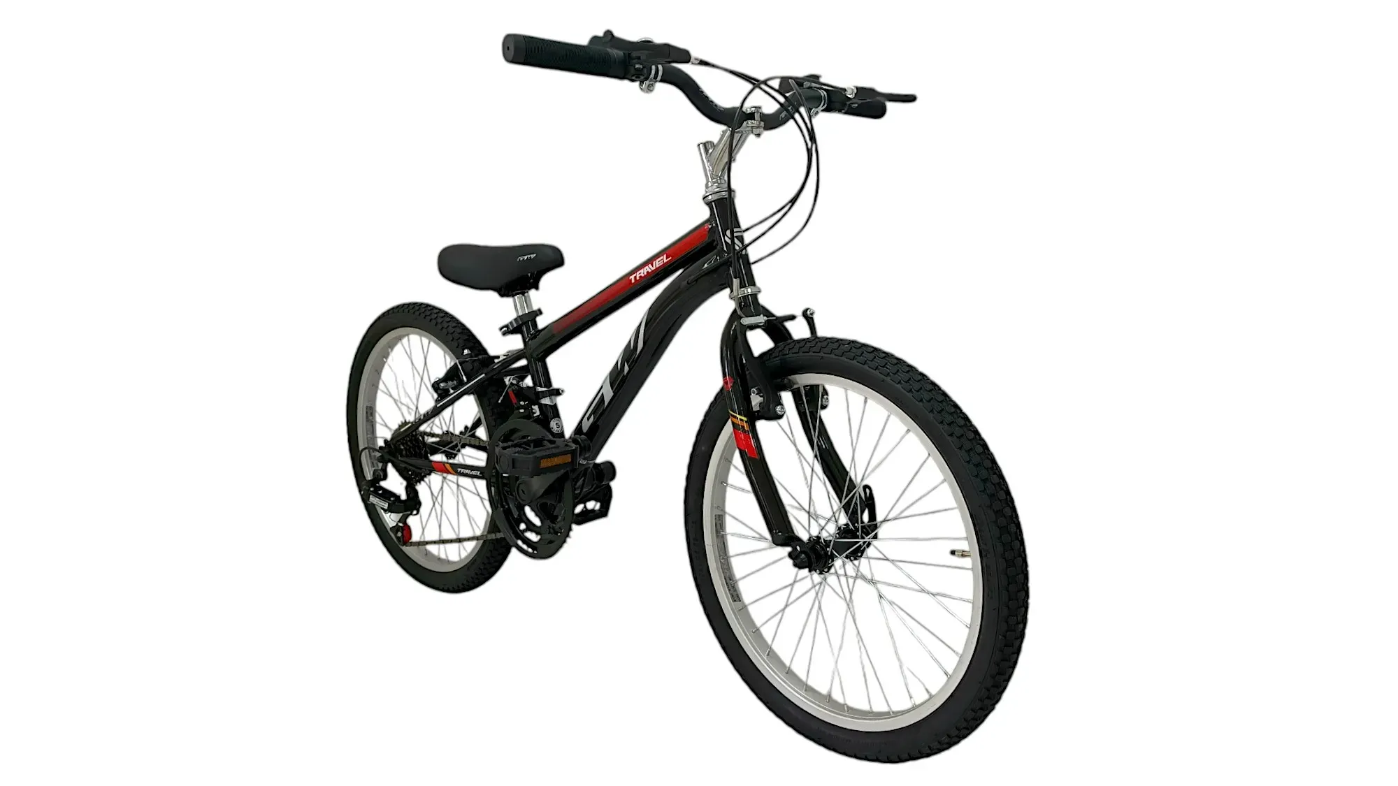 Bicicleta 20 Mtb Travel Gw 6v Negra