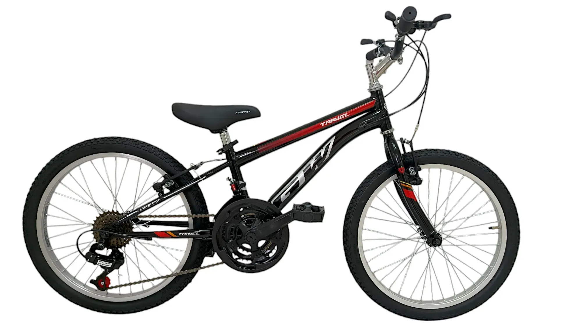 Bicicleta 20 Mtb Travel Gw 6v Negra