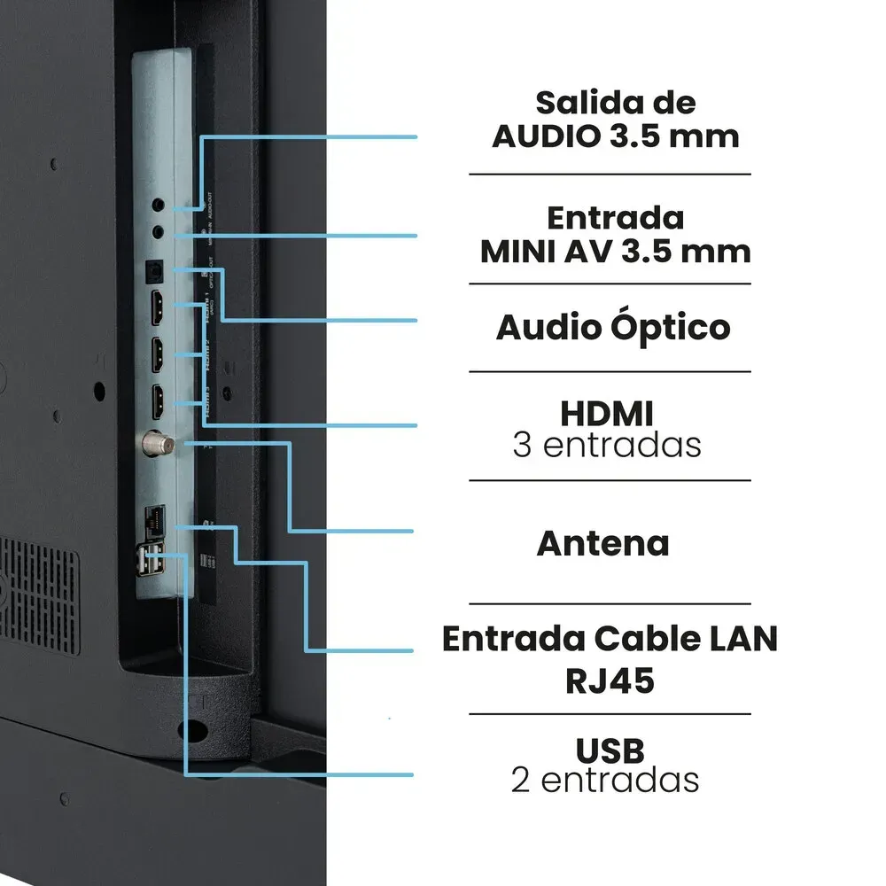 Televisor 50" Challenger UHD 50kg85 Bt 4K Hdr Google TV con Bluetooth, WIFI, Chromecast y Control por voz