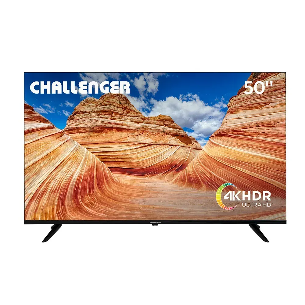 Televisor 50" Challenger UHD 50kg85 Bt 4K Hdr Google TV con Bluetooth, WIFI, Chromecast y Control por voz