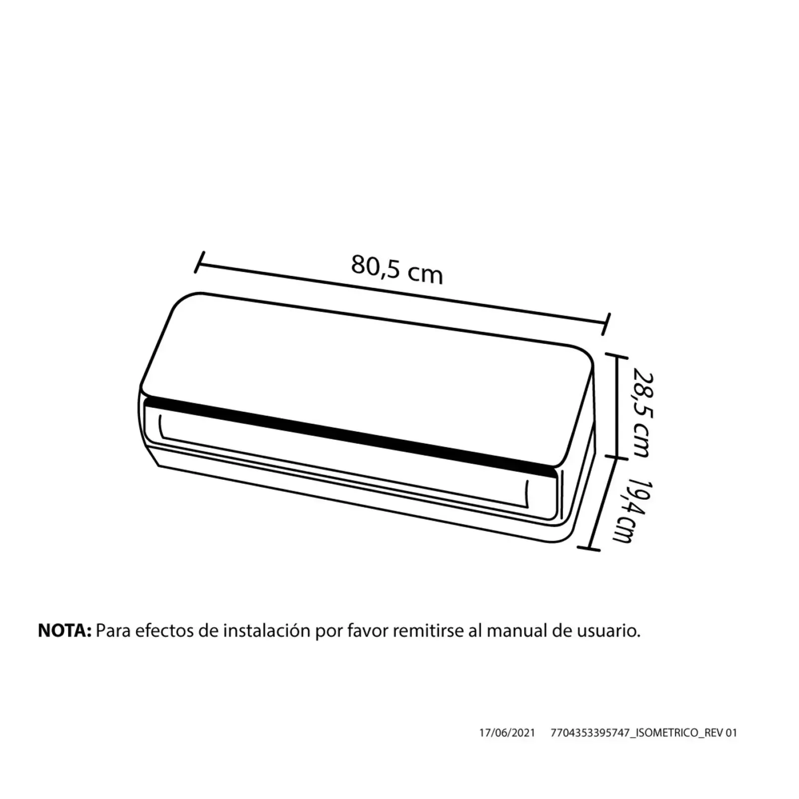 Aire Acondicionado On - Off Baru Haceb 12.000 BTU 110 v