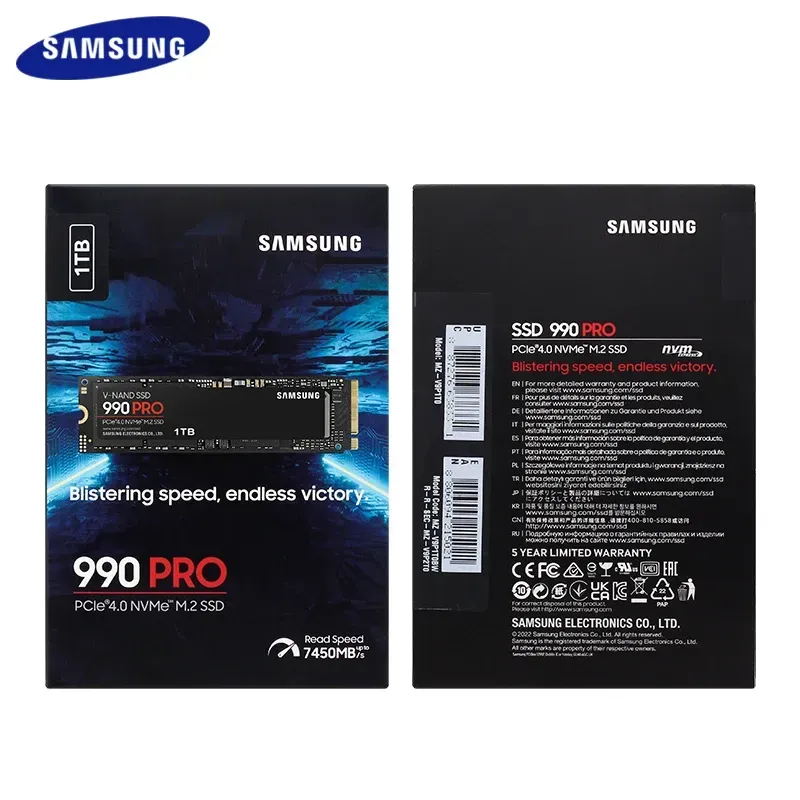 Unidad De Estado Sólido Samsung 990 Pro 1tb (Nvme 7450MB/s)