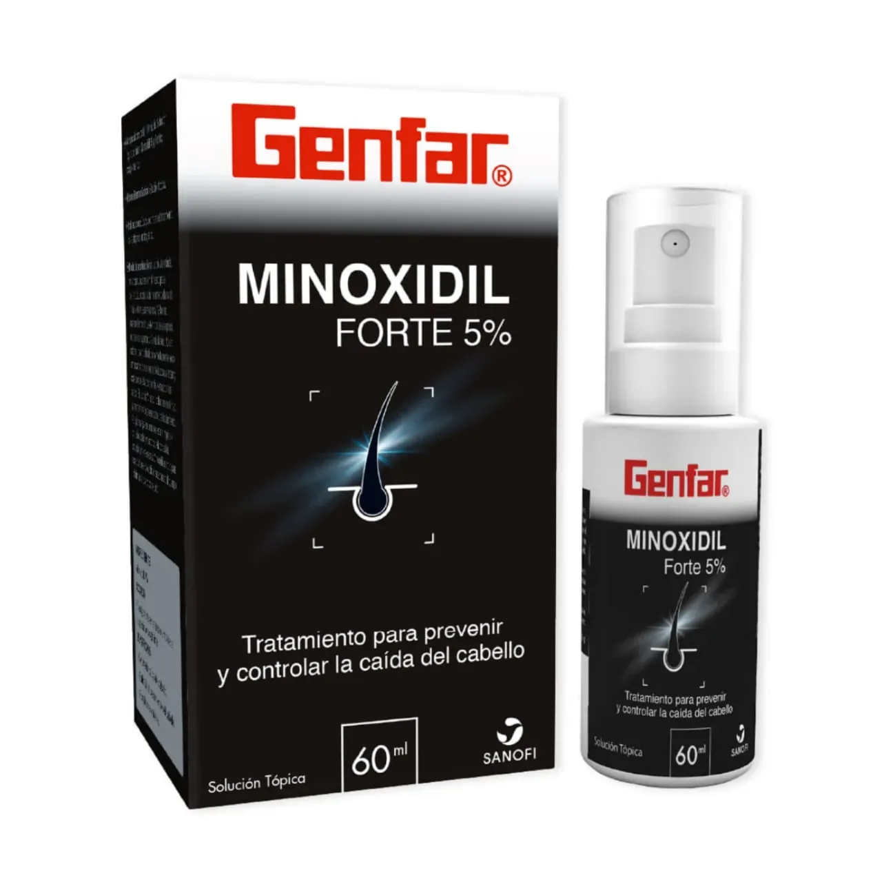 Minoxidil Forte 5%  GENFAR  60ml