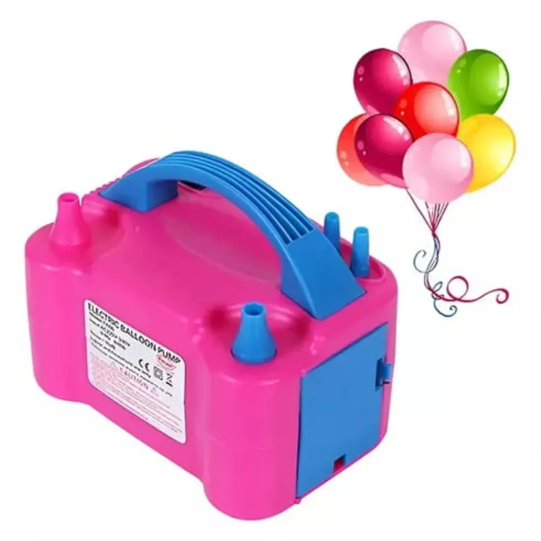 Inflador De Globos Electrico Con Doble Boquilla 600w