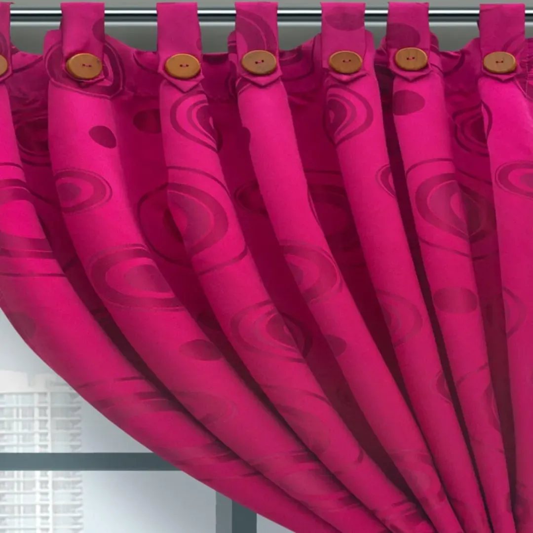 Cortina Jacquard Fucsia 280cm*200cm