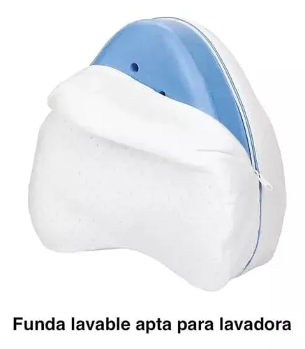 Pierna Cojin Triangular Almohada Ortopédica Para Piernas Color Blanco