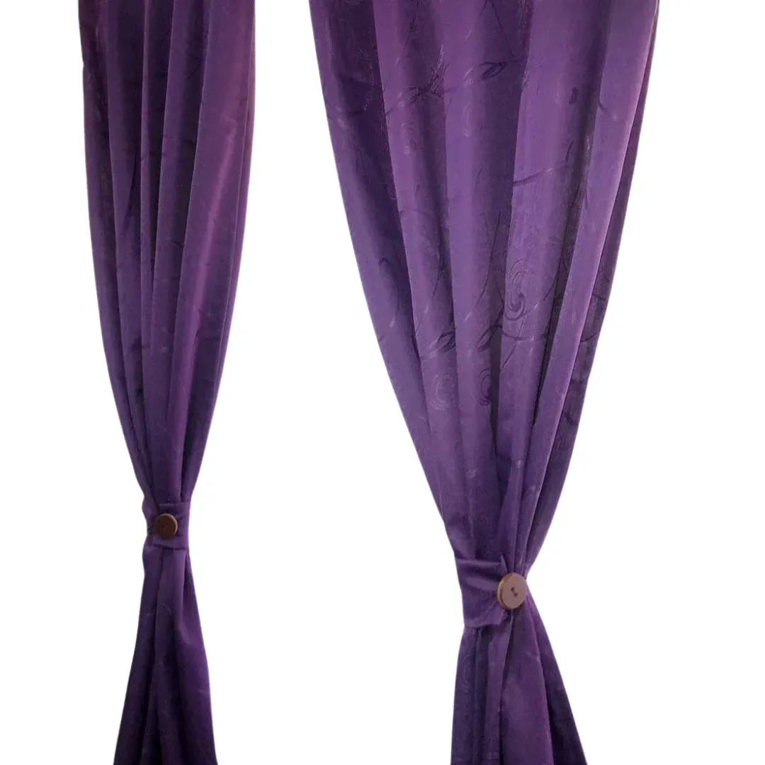 Cortina Jacquard Morado 280cm*200cm