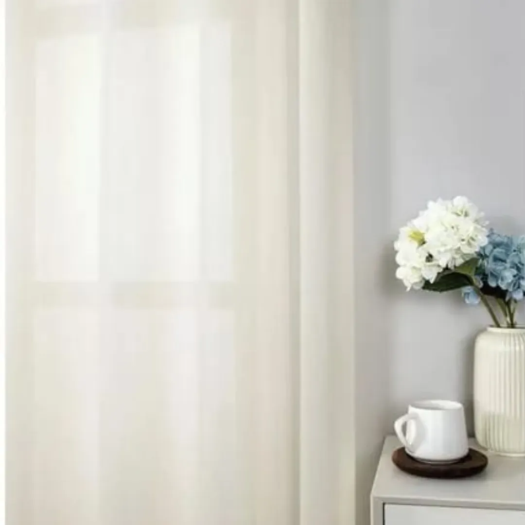 Cortinas En Velo Suizo Beige