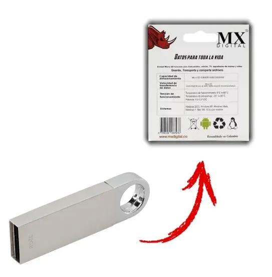 Memoria USB Almacenamiento 16GB MX Digital