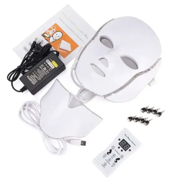 Mascarilla Facial Led Para Rejuvenecimiento De Piel