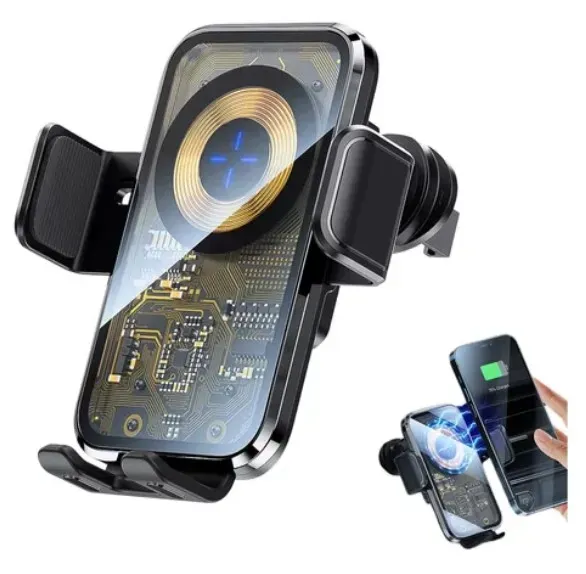 Holder De Celular Con Cargador Para Carro 15W