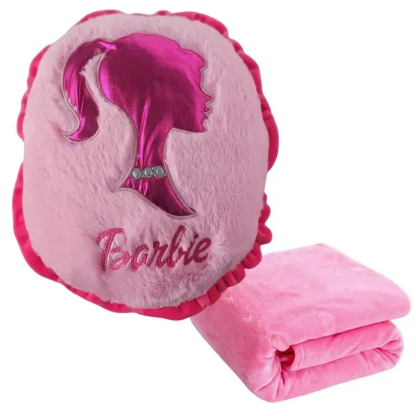 Peluche Barbie Con Cobija Suave Y Acogedora