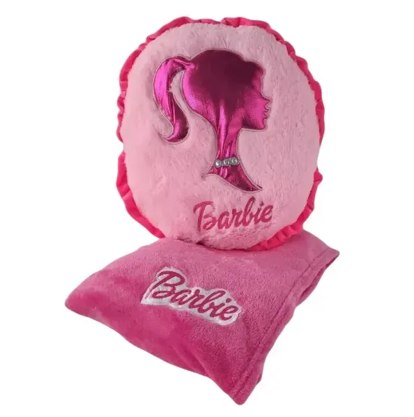 Peluche Barbie Con Cobija Suave Y Acogedora