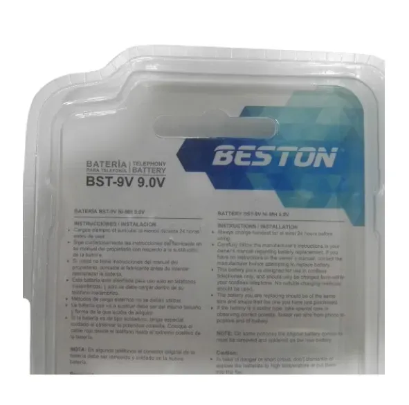 Batería Recargable BESTON BST-9V 250mAh 