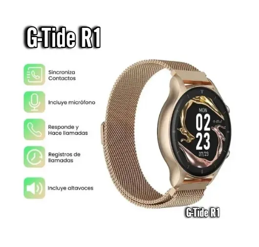 G-TIDE R1: El SmartWatch Dorado Para Acompañarte Cada Día