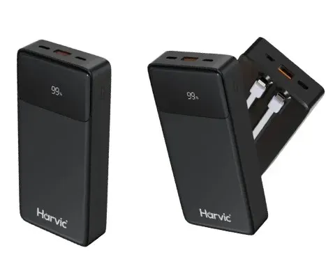 Power Bank 20000 Mah 22.5w Harvic:Carga Potente y Duradera