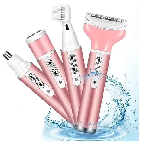 Afeitadora Eléctrica 4 En 1 Recargable Shaver Para Mujer:Piel Suave y Radiante