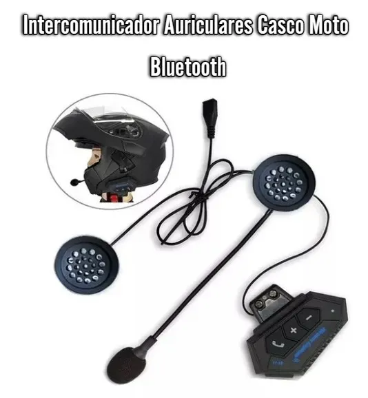 Intercomunicador Auriculares Casco Moto Bluetooth :Conectividad en la Carretera Mantente Conectado