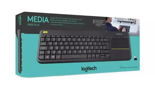  Teclado Inalambrico Con TouchPad Logitech K400 Plus Todo en Uno para tu Hogar y Entretenimiento