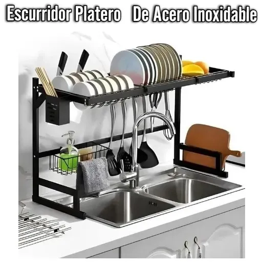 Escurridor Platero De Acero Inoxidable Compacto Organiza Tu Cocina Con Estilo