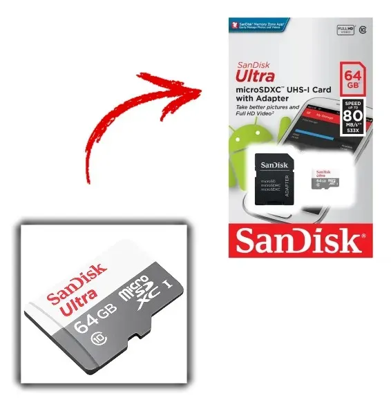 Memoria Micro Sandisk 64GB