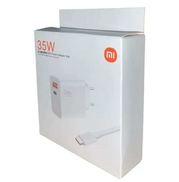 Cargador Xiaomi 35W 1.1 Con Cable Y Dos Entradas